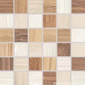 Dlažba Rako Board DDM06145 mozaika, vícebarevná, 30 x 30 x 1 cm