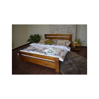 Postel Postel AMOR 120x200 cm - DUB + matrace Vitality + rošt ZDARMA
