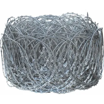 Příslušenství pro plot Žiletkový ostnatý drát plochý – průměr 500 mm, délka 15 m
