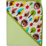 Dětská osuška s kapucí termofrote - zelená 80x80 cm