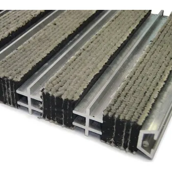 Rohožka Textilní hliníková čistící vnitřní vstupní rohož Hardmat, FLOMAT - 60 x 260 x 1,8 cm