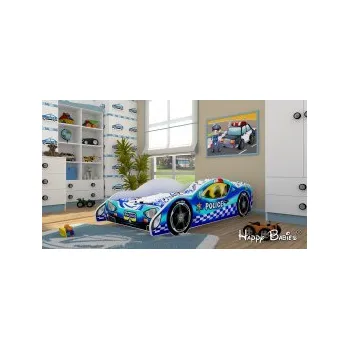 Dětská postel Postel policie 180/90 cm + matrace a světla zdarma