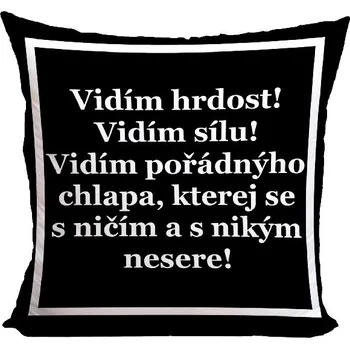 Dekorativní polštářek Polštář Vidím sílu (Velikost: 40 x 40 cm)