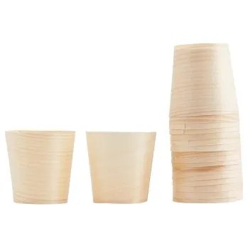 Dřevěné servírovací pohárky