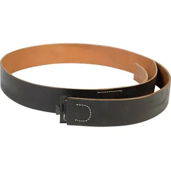 Opasek Mil-Tec Opasek WH kožený bez přezky černý 100 cm