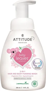 Attitude Baby leaves bubble wash bez vůně 295 ml