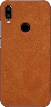 Pouzdro na mobilní telefon Nillkin Qin Book pro Xiaomi Redmi Note 7 hnědé