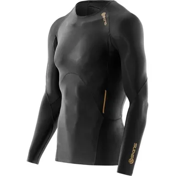 Pánské tričko Skins A 400 Gold Long Sleeve Top černé