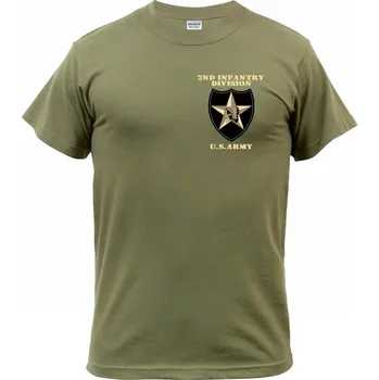 Pánská móda ATLANTIS® Tričko 2ND INFANTRY DIVISION military green