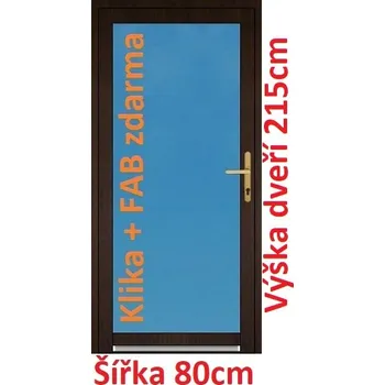 Vchodové dveře Vchodové plastové dveře Soft 3/3 sklo 80x215 cm - Akce!