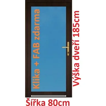 Vchodové dveře Vchodové plastové dveře Soft 3/3 sklo 80x185 cm - Akce!