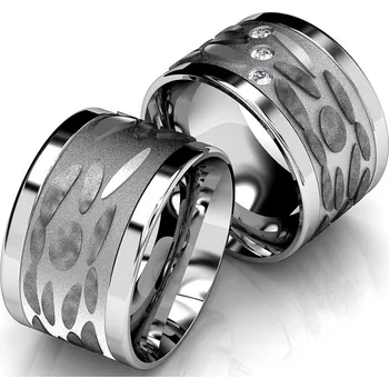 Prsten Snubní prsteny z chirurgické oceli OC1077