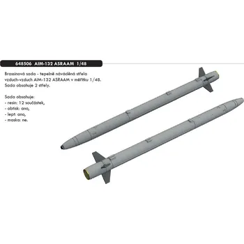 Plastikový model Eduard 1/48 AIM-132 ASRAAM