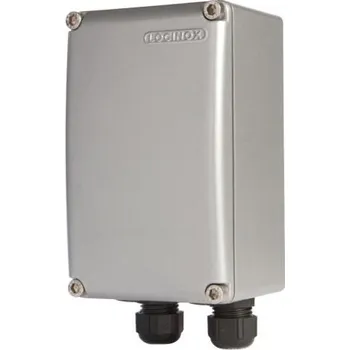 Elektroinstalační krabice LOCINOX PB 1 S - hliníková krabice s DIN lištou, IP66, 96 x 155 x 86 mm, stříbrná