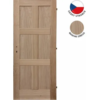 Interiérové dveře SOFT interiérové dveře Zeta, masivní dub 197 cm/42 mm