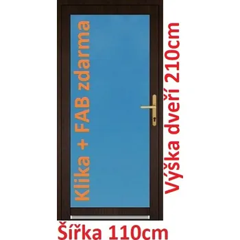 Vchodové dveře Vchodové plastové dveře Soft 3/3 sklo 110x210 cm - Akce!