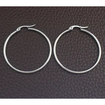 Náušnice B-TOP Dámské náušnice KRUHY 50 mm - nerez ocel