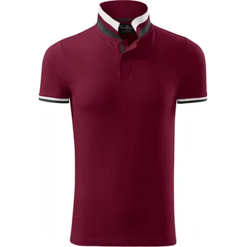 Pánské tričko Malfini Collar Up Garnet vínová