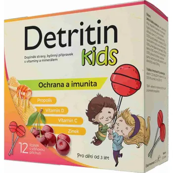 Natur Produkt Detritin Kids Lízátka 12 ks višeň