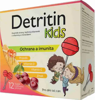 Natur Produkt Detritin Kids Lízátka 12 ks višeň