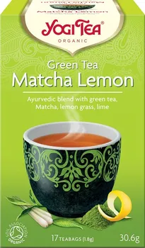Čaj Yogi Tea Bio Zelený čaj Matcha Citrón 17 x 1,8 g