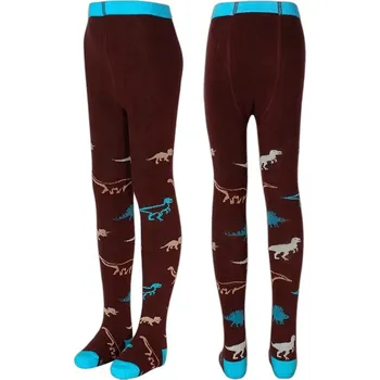 Chlapecké oblečení České punčocháče TREPON DINOSAURUS hnědé velikost oblečení - děti: 92/98