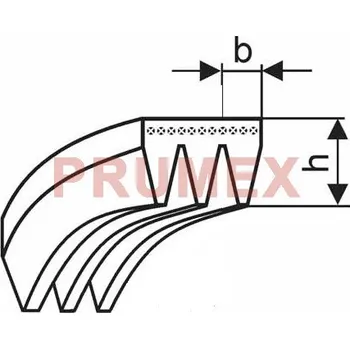 Řemen víceklínový 3 PJ 1123 (442-J) optibelt RB