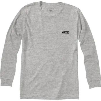VANS Left Chest Hit LS Athletic Heather, L