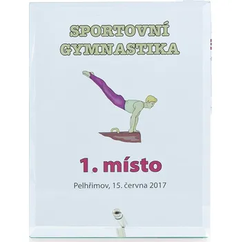Cinkili Skleněná plaketa C18007 Označení: C, Výška: 100 mm x 150 mm, Průměr: --