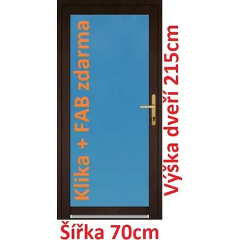 Vchodové dveře Vchodové plastové dveře Soft 3/3 sklo 70x215 cm - Akce!