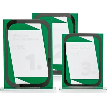 Cinkili Skleněná plaketa C18027 Označení: C, Výška: 110 mm x 165 mm