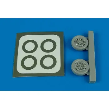 Plastikový model Aires 1/72 A-1H Skyraider wheels & paint masks - (for US NAVY version)