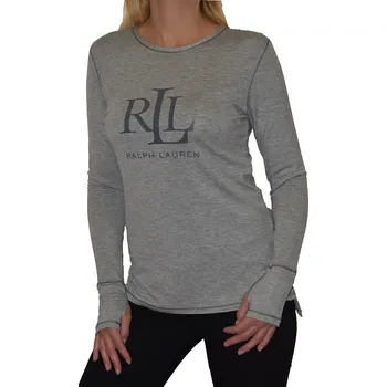 Ralph Lauren dámské triko ILN21745 šedé - Šedá / L
