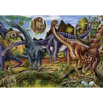 Puzzle Heye Puzzle Býložraví dinosauři 500 dílků