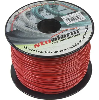 elektrický kabel Kabel 1 mm, červený, 100 m bal