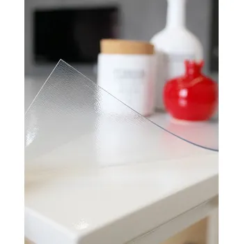 ubrus Mekke sklo Ubrus na stůl z měkkého skla 91x162 cm Ubrus: Folie s texturovaným povrchem