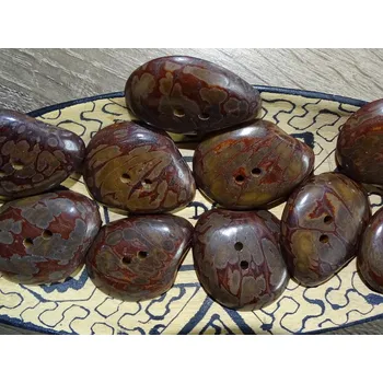 Knoflík Knoflík placka (hnědý)