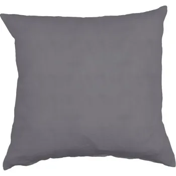 Dekorativní polštářek Lněný povlak na polštář Linn lead grey 50x50, Klippan Švédsko Kovově šedá