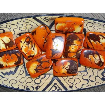 Knoflík Knoflík obdélník (oranžový)