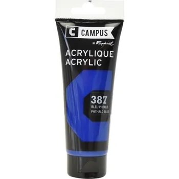 Vodová barva Akrylová barva Raphael 387 - Phthalo blue - Ftalová modř 100 ml