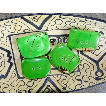 Knoflík Knoflík obdélník (světle zelený)