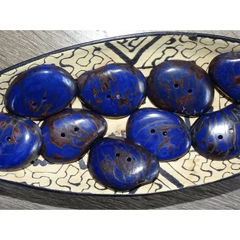 Knoflík Knoflík placka (modrý)