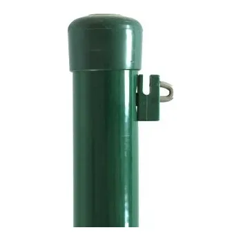 Sloupek kulatý o průměru 48mm - poplastovaný,zelený Výška sloupku: 225cm
