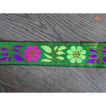 Stuha Stuha/lem (kytičky, zelená, 1m)