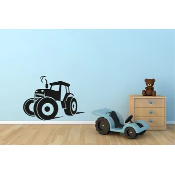 Samolepící dekorace Lepy.cz Samolepka na zeď Traktor Velikost (šířka x výška): 40x29cm, Barevná varianta: Světle oranžová