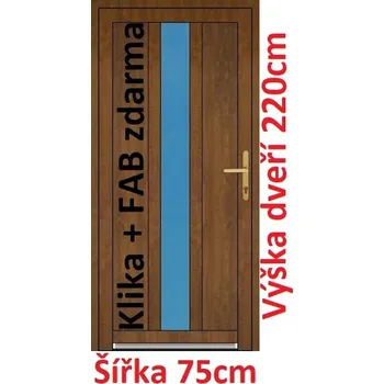 Vchodové dveře Vchodové plastové dveře Soft Sofia 75x220 cm - Akce!