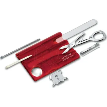 Multifunkční nůž Victorinox SwissCard NailCare Red