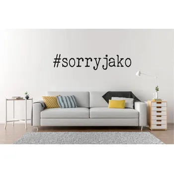 Samolepící dekorace Lepy.cz Samolepka na zeď Sorry jako Velikost (šířka x výška): 48x10cm, Barevná varianta: Ledová modrá