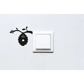 Samolepící dekorace Lepy.cz Samolepka okolo vypínačů a zásuvek Včelí úl Barevná varianta: Krémová