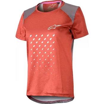 cyklistický dres Dámský dres - ALPINESTARS Stella Alps 6.0 SS 2019 - Red M